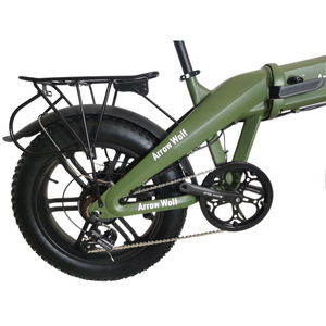 จักรยานเสือภูเขาสำหรับผู้ใหญ่แบบ Heavy Duty โครงอะลูมิเนียมน้ำหนักเบา ล้อหลัง 20 นิ้ว ดุม 48v พร้อมบังโคลนและตะแกรง รับน้ำหนักได้ 300 ปอนด์ - Product Image 6
