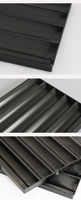 Moule à pain et à baguette en alliage d'aluminium antiadhésif avec plateau perforé noir 400x600mm pour usage commercial