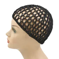 Kit de bonnet à perruque en nylon, réglable, avec filet résistant pour cheveux longs et épais, pour la confection de tresses, le crochet, la couture et le tissage, avec bandeau de maintien en filet, pour usage domestique