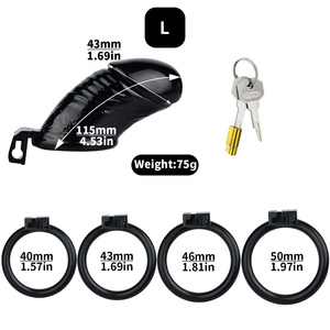 FRRK pene bloqueado en lujuria jaula de pene resina ABS Dispositivo de Castidad masculina jaula de pene BDSM castidad juguetes sexuales para hombres - Product Image 3