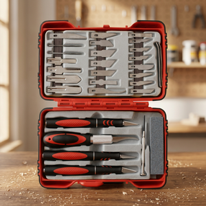 ชุดเครื่องมือประกอบโมเดล FERVI SERIE พร้อมใบมีดสำรอง 26 ชิ้น และไขควงความแม่นยำสูง - Product Image 3