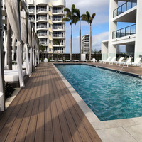 Plancher de terrasse en WPC anti-rayures Vanjoin pour extérieur, en composite bois-plastique, pour jardin et balcon