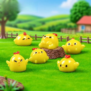 weij Landscape Adorable poussin coquin Mengli, accessoires de décoration de <span class=keywords><strong>jardin</strong></span> DIY, mini ornement de bureau - Product Image 2