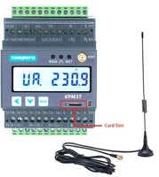 Compteur d'énergie intelligent triphasé sans fil 4G/GPRS/Lorawan sur rail DIN bidirectionnel avec système de surveillance de l'énergie solaire RS485