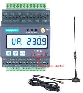4G/Gprs/Lorawan Din Rail Draadloze <span class=keywords><strong>3</strong></span>-fase Slimme Energiemeter Bidirectioneel Met Rs485 Zonne-Energie Monitoring Systeem - Product Image 3