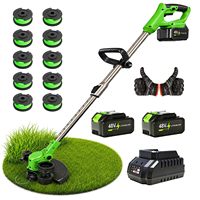 Pemotong Rumput Tanpa Kabel 21V Baterai Ergonomis Alat Pemangkas Rumput Taman OEM