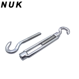 Tenditore a Gancio e Occhiello in <span class=keywords><strong>Acciaio</strong></span> Inox 304 M4-M8, Tenditore per Fune Metallica Resistente per Tende da Sole, Recinzioni, Luci Esterne - Product Image 3