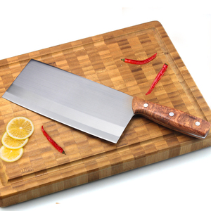 Cuchillo chopper de acero inoxidable, 8 pulgadas, <span class=keywords><strong>butch</strong></span>, con mango de madera - Product Image 3