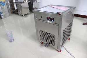 Machine à crème glacée frite à rouleaux plats de bonne qualité Machine à rouleaux de crème glacée Machine à rouleaux de crème glacée à rouleaux de friture de Thaïlande - Product Image 3