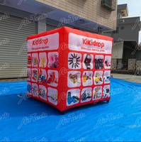 Ballon publicitaire géant gonflable Oxford Magic Cube 10x10ft avec ventilateur intégré, durable, AIRTECH E503 Sun - Grande Vente