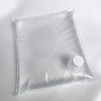 Sac aseptique transparent en PE de 10L et 20L avec valve et bouchon facile à ouvrir pour l'emballage de liquides (œufs, jus, café)