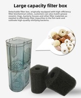 Filtre submersible interne à haut débit LEECOM, vente en gros d'usine, aérateur oxygénant à très grand débit pour aquarium et bassin à poissons