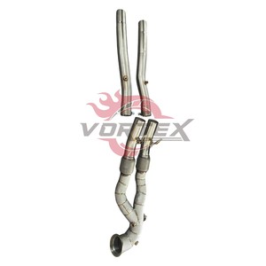 Tubo de Escape de Alto Flujo Vortex de Acero Inoxidable 304 para Audi RS3 2.5T I5 2020-2025 con Protector Térmico, Sin Luz de Advertencia de Motor - Product Image 1