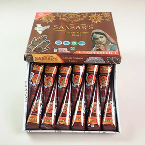 Factory Supply Skin-Friendly 10-Color <strong>Henna</strong> Paste Cones Waterproof Green <strong>Red</strong> Maroon Wedding <strong>Henna</strong> in Plant-Based Package - Product Image 2