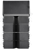 Système de sonorisation professionnel IPALED AK-208A + AK-208S, double enceinte passive à ligne acoustique de 8 pouces en néodyme avec caisson de basses de 18 pouces