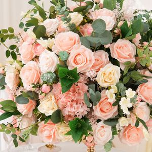 Centro <span class=keywords><strong>de</strong></span> <span class=keywords><strong>Mesa</strong></span> <span class=keywords><strong>de</strong></span> Flores Artificiales Mixtas, Arreglo Floral <span class=keywords><strong>de</strong></span> Rosas, Peonías e Hortensias <span class=keywords><strong>de</strong></span> Seda <span class=keywords><strong>en</strong></span> Jarrón <span class=keywords><strong>de</strong></span> Vidrio para Centro <span class=keywords><strong>de</strong></span> <span class=keywords><strong>Mesa</strong></span> <span class=keywords><strong>de</strong></span> Boda - Product Image 5