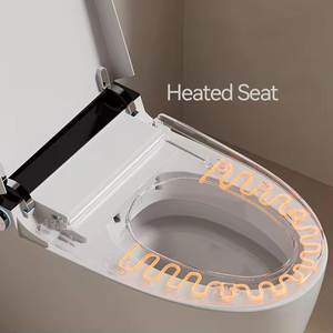 WC intelligent à succès – Sanitaire automatique noir mat pour salle de bain - Product Image 5