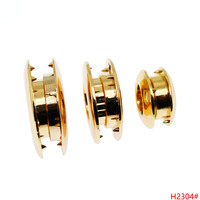 Personnalisé Métal 9mm 11mm 14mm Double Rond En Alliage de Zinc Arc-en-ciel Or Anneaux dans Oeillets Ovales Logo Gravé pour Sac À Main/Sac