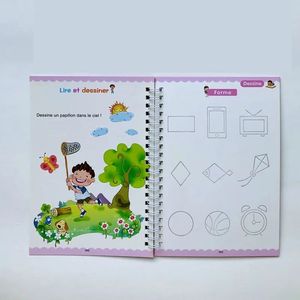 Giáo dục khác đồ chơi Montessori Pháp <span class=keywords><strong>4</strong></span> cái Bộ ma thuật chìm tái sử dụng cuốn sách thực hành cho trẻ em đầu giáo dục - Product Image 6