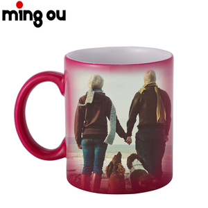 Tazas de café de cerámica personalizadas, sensible al calor, mágicas, cambia de Color, para sublimación, venta al por mayor - Product Image 1