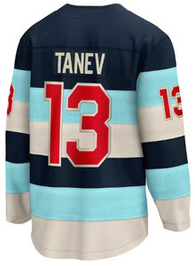 Nouveaux maillots de hockey sur glace cousus 2025, 13 Brandon Tanev, 10 Matty Beniers, 37 Yanni Gourde, 31 Philipp Grubauer, 7 Eberle - Product Image 2