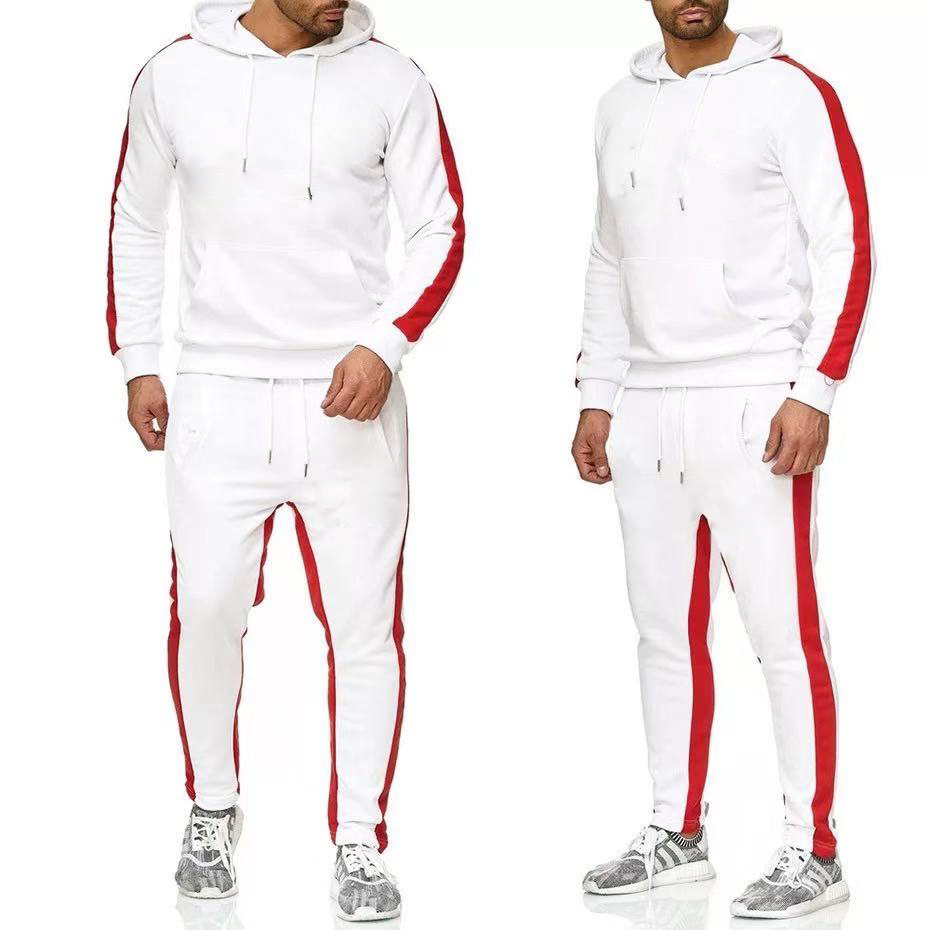 Survêtement décontracté pour hommes, 2 pièces, tenue de sport, de course à pied, Jogging, ensemble chemises et pantalons