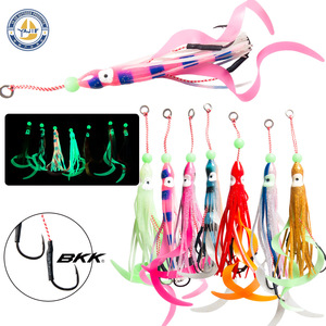 Señuelo de Pesca YJQ54 con Forma de Calamar, 9 cm, 5.15 g, Doble Anzuelo, Señuelo para Pesca en Agua Salada, Cebo para Pesca de Fondo, Pesca en Playa y Océano - Product Image 3