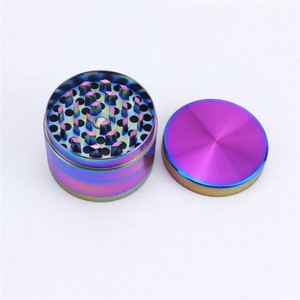 Hologram Colorful 4 Layer Zinc Alloy Grinder Smoker Metal Grinding Accessories for Dry Herb Spice Tobacco Crusher Tool - Product Image 1