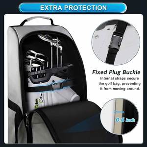 Bolsa de Viaje de Golf Profesional Personalizada al por Mayor 2025, Fabricada con Poliéster 900D Engrosado, Tejido Impermeable de Alta Calidad con Ruedas - Product Image 5