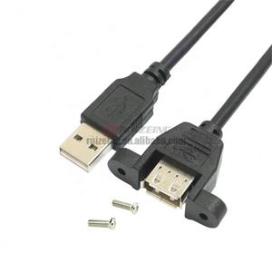 Usb2.0 esteso con fori anello foro vite fissato in basso a sinistra e gomito destro cavo dati maschio a femmina - Product Image 5
