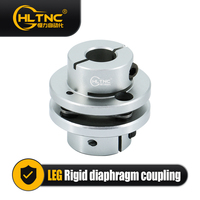 Accouplement souple à diaphragme en alliage d'aluminium HLTNC pour moteur pas à pas, servomoteur et connexion à vis à billes pour machine CNC