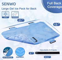 Pack de glace réutilisable chaud et froid SenWo, taille standard, pour hernie discale et sciatique, soulagement des douleurs dorsales, 33x53cm