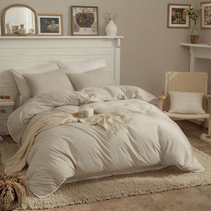 Ensemble de <span class=keywords><strong>couette</strong></span> moderne 100 % coton, très vendu aux États-Unis, de haute qualité, pour lits Queen, doubles et simples, doux, pour la maison et les hôtels, certifié OEKO-TEX - Product Image 2