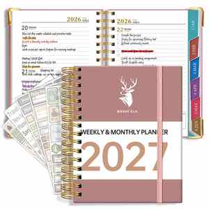 English Schedule <b>Book</b> 2027 Calendar A5 Spiral-Bound Daily One-Page Work Efficiency Manual - Product Image 2
