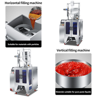 Machine de remplissage automatique de sachets à quatre soudures latérales haute vitesse pour liquides, sauces, miel et confitures