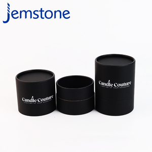 Emballage écologique en tube de carton kraft pour bougies et bocaux en verre avec boîte en matériaux papier recyclables - Product Image 3