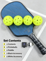 Pabrik grosir raket pickleball serat karbon hot-pressed dengan isian EVA&EPP 16mm yang tahan lama untuk raket kelas atas