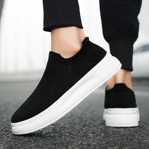 Chaussures d'été respirantes en mesh, style nouveau, à enfiler, pour couples, semelles épaisses, en maille tricotée, chaussures décontractées pour hommes - Product Image 2