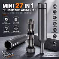 Kit de tournevis de précision 27 en 1, mini kit d'outils de réparation pour téléphone, ordinateur, lunettes, montre, électronique, bricolage, OEM personnalisé