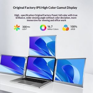 Monitores Portátiles Aigos de 14 Pulgadas con Triple Pantalla Tipo-C, Cable Único para Extender el Monitor, Diseño para Trading y Oficina, Venta al Por Mayor - Product Image 2
