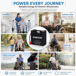 Desain Pegangan Tahan Air Kapasitas Tinggi Baterai Lithium Ion LiFePO4 24V 25.6V 12Ah 15Ah 20Ah 30Ah 40Ah untuk Kursi Roda Elektrik - Product Image 6