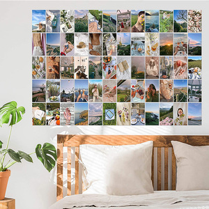Kit de collage mural 50 affiches en carton de 4x6 pouces pour chambre de filles affichage de photos de dortoir mignon avec conception personnalisée - Product Image 1