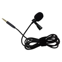 Microphone à condensateur filaire à clipser sur le revers, omnidirectionnel, adapté pour iPhone/Android/Windows/Ordinateur