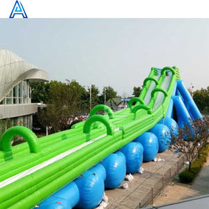 Super Largo Enorme Gigante Grande Inflable Agua Parque Uso Comercial Tobogán Toboganes Slideway Kidway para pista de agua soplada por aire - Product Image 1