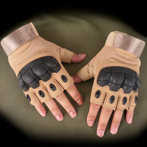 Gants demi-doigts en PU personnalisés avec logo, rembourrés sur la paume, antidérapants, imperméables, avec cordon <span class=keywords><strong>de</strong></span> serrage, pour <span class=keywords><strong>moto</strong></span>, vente en gros - Product Image 5