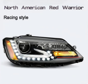 Conjunto de Faros Delanteros Modificados con <span class=keywords><strong>LED</strong></span>, DRL con Efecto de Escaneo y Señal de Giro Dinámica, Repuesto para Volkswagen Sagitar 2012-18 - Product Image 1