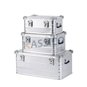 KASSICO Leichte Haltbarkeit Metall Aluminium Aufbewahrung sbox Tragbare Aluminium Stapelbare Koffer, Ausrüstung Trage box