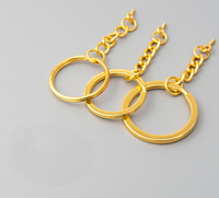 2025 Gold Blank Schlüssel anhänger Schlüssel anhänger Split Ringe Anhänger Halter Ring Home DIY Schmuck Zubehör