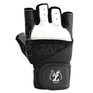 Guantes de Piel Antideslizantes de 2 Piezas para Levantamiento de Pesas con Soporte para Muñeca, Ideales para Entrenamiento en Gimnasio y Deportes (Personalizables) - Product Image 2