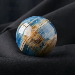 Esfera de Ónix Azul de 5-5.5cm, Cristal de Jade Natural, Colorido y Encantador, Regalos Artesanales, Cristal Brillante, Piedras Decorativas Modernas - Product Image 4